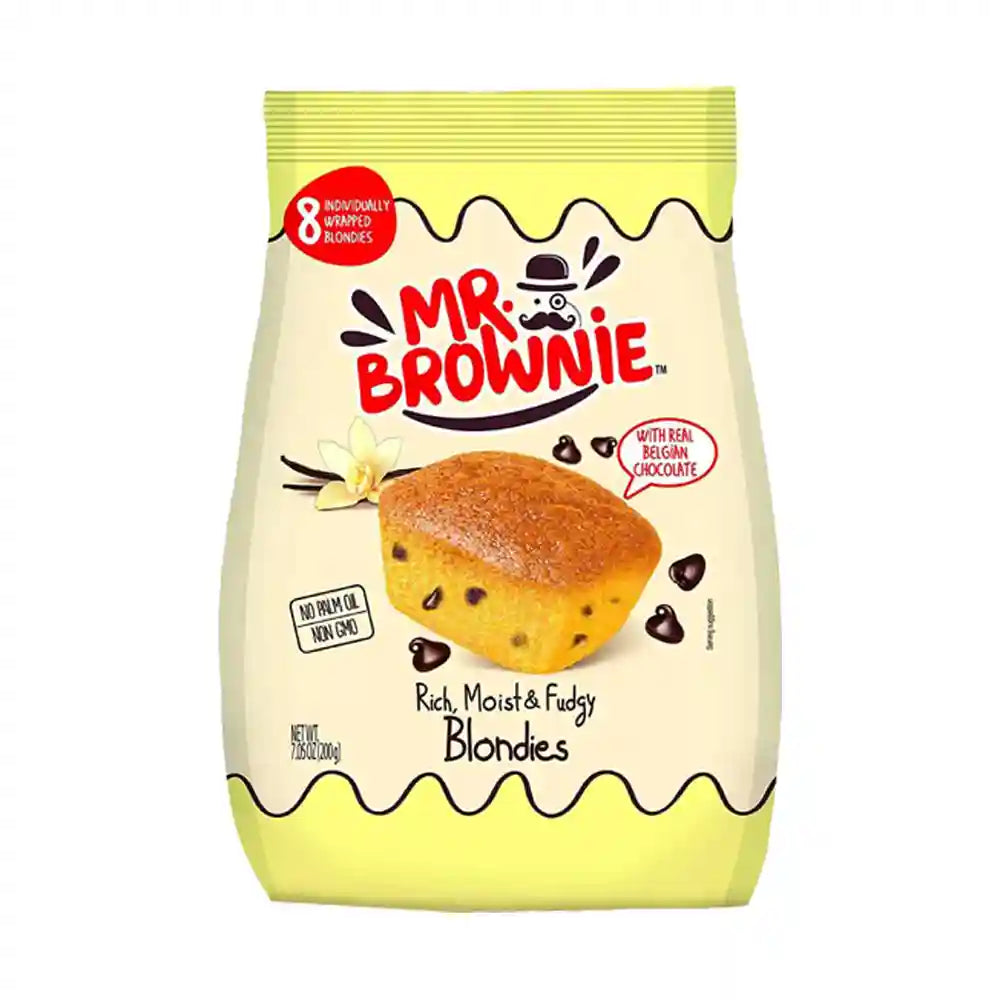 Mr. Brownie Rich Moist And Fudgy Blondies With Belgian Chocolate 200g